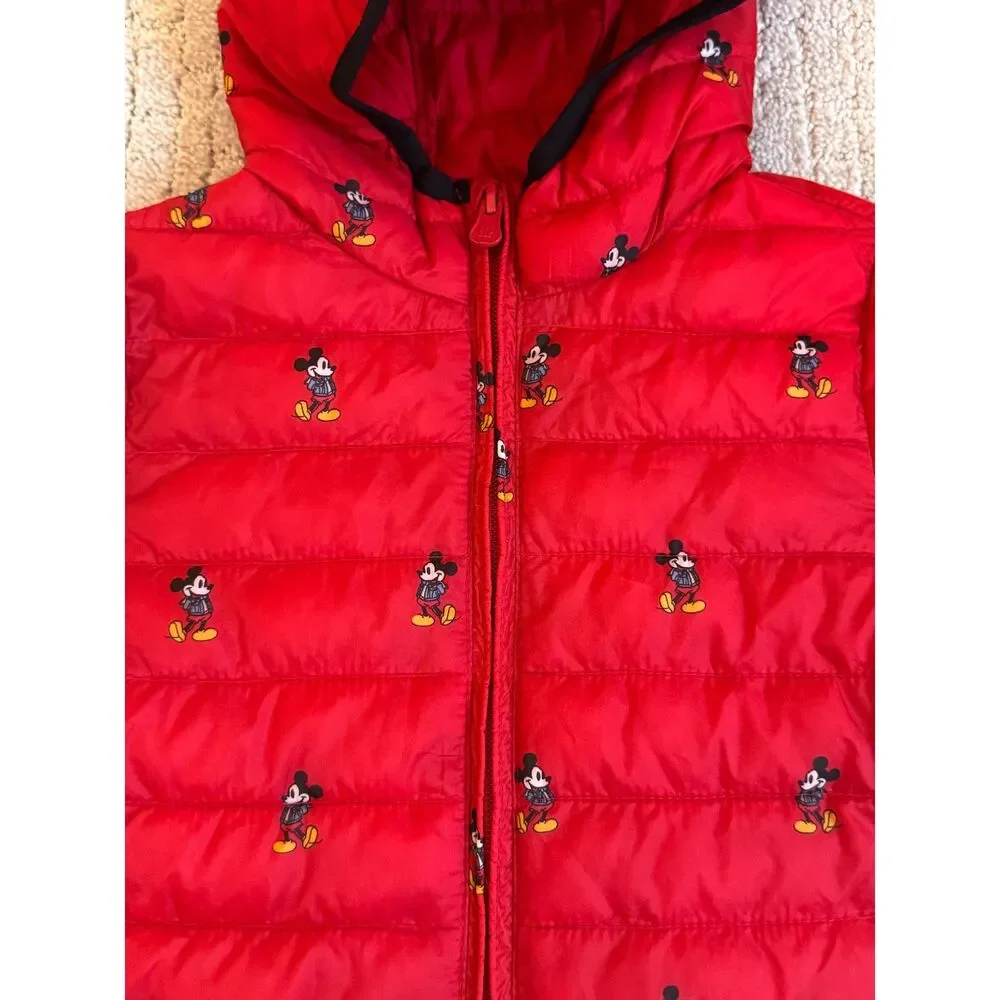 Baby Gap Disney Mickey Mouse Cold Control Lightweight Puffer Jacket Size 3 Boys